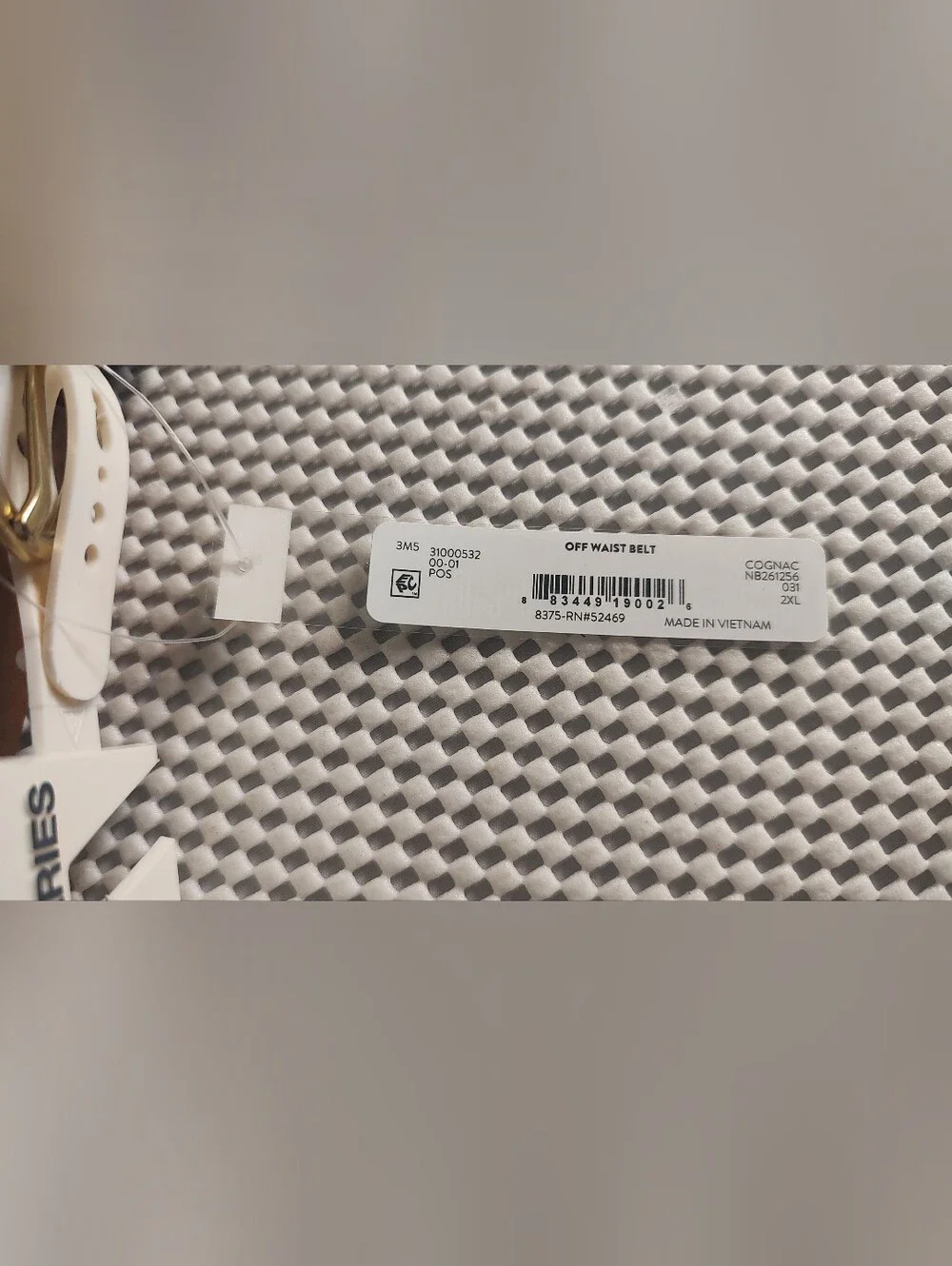 No Boundaries Women's Size 2X Off Waist Belt Cognac Brown NWT